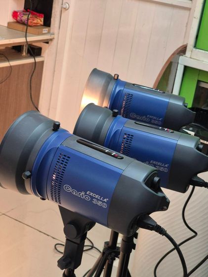 ชุดไฟสตูดิโอ Excella Carlo 350 พร้อมขาตั้ง+ร่ม+Trigger ครบชุด สภาพใหม่ใช้งานน้อยมาก รูปที่ 5