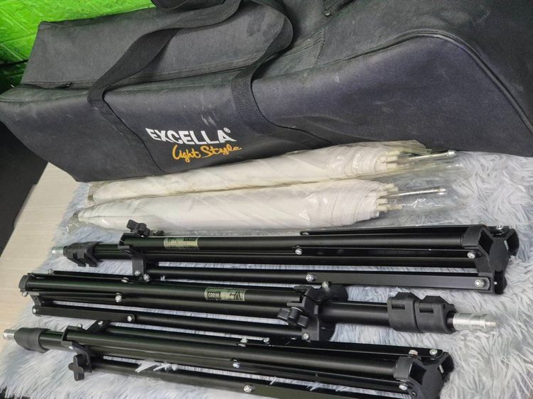 ชุดไฟสตูดิโอ Excella Carlo 350 พร้อมขาตั้ง+ร่ม+Trigger ครบชุด สภาพใหม่ใช้งานน้อยมาก รูปที่ 9