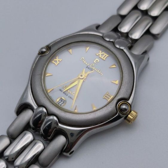 นาฬิกาผู้หญิง แบรนด์ Pierre Cardin มะยมทองคำ18K และ part ถ่านใหม่ พร้อมใช้ครับ