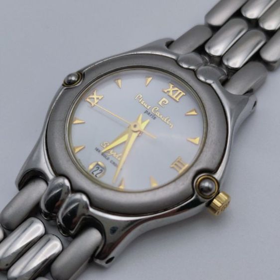 นาฬิกาผู้หญิง แบรนด์ Pierre Cardin มะยมทองคำ18K และ part ถ่านใหม่ พร้อมใช้ครับ รูปที่ 4