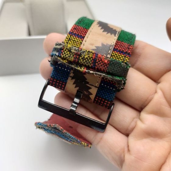 นาฬิกา Vivienne Westwood African cuff สายหนัง รุ่นนี้หายากมือสอง สภาพ85  รูปที่ 8