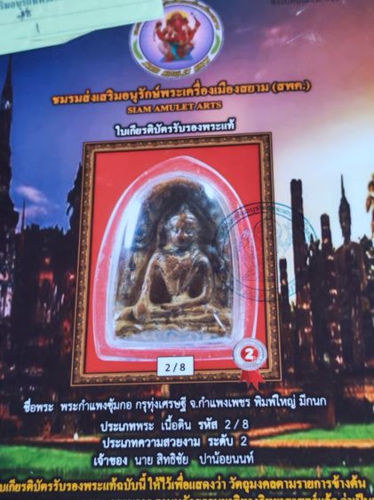 พระซุ้มกอมีลายกนก กรุทุ่งเศรษฐี​ รูปที่ 7