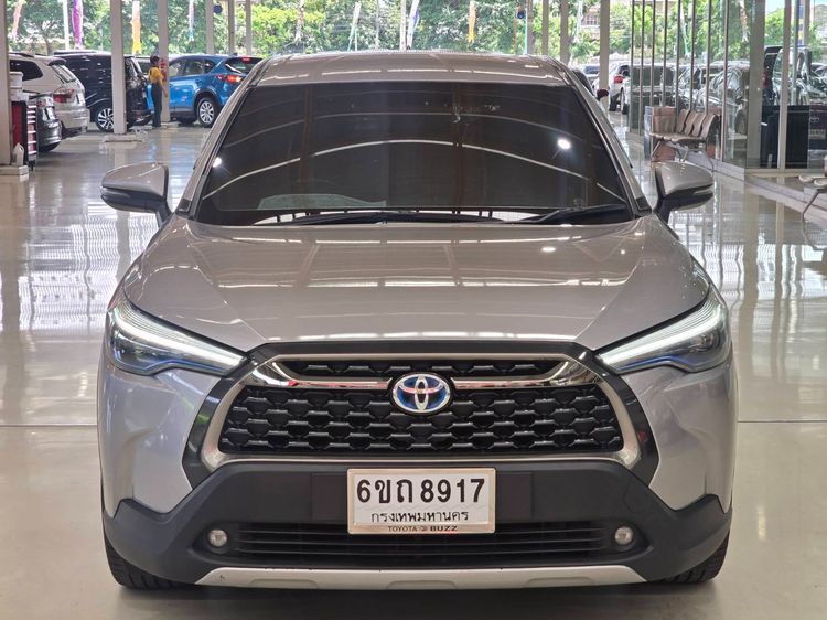 Toyota Corolla Cross 2020 1.8 Hybrid Premium Sedan ไฮบริด ไม่ติดแก๊ส เกียร์อัตโนมัติ เทา รูปที่ 3