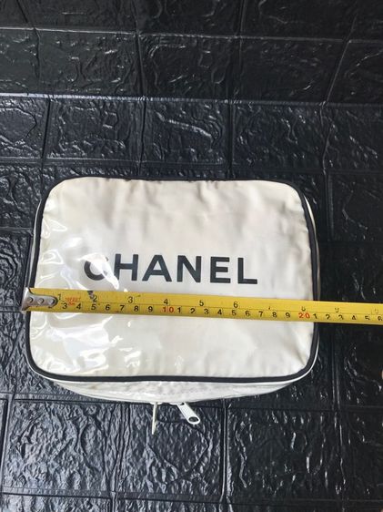 Vintage 90' CHANEL Cosmetic Makeup Bag มือสอง รุ่นหายาก  รูปที่ 11