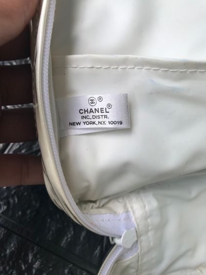 Vintage 90' CHANEL Cosmetic Makeup Bag มือสอง รุ่นหายาก  รูปที่ 10