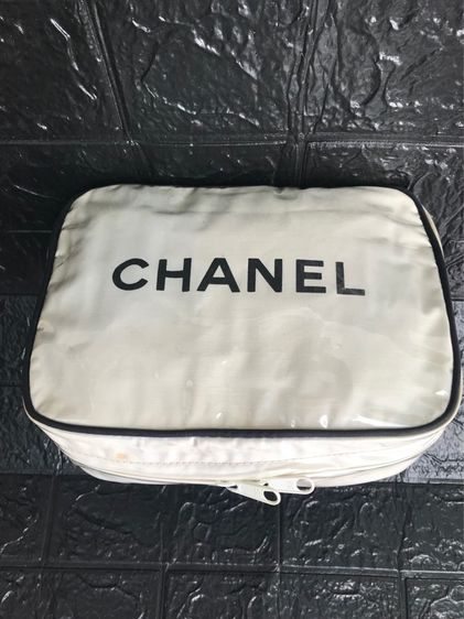 Vintage 90' CHANEL Cosmetic Makeup Bag มือสอง รุ่นหายาก  รูปที่ 8