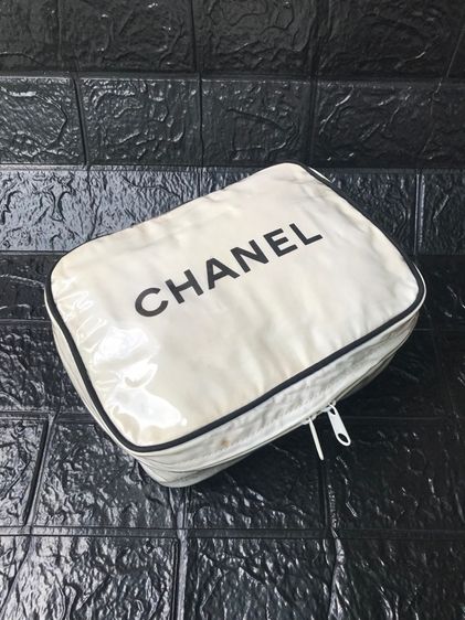 ไม่ระบุ ขาว อื่นๆ Vintage 90' CHANEL Cosmetic Makeup Bag มือสอง รุ่นหายาก 