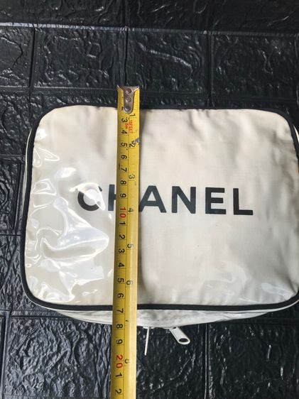 Vintage 90' CHANEL Cosmetic Makeup Bag มือสอง รุ่นหายาก  รูปที่ 12