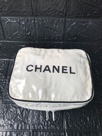 Vintage 90' CHANEL Cosmetic Makeup Bag มือสอง รุ่นหายาก  รูปที่ 3