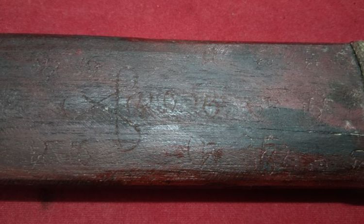 มีดหมอหลวงพ่อเดิม ไม้โบราณทั้งเล่ม พ.ศ.2470 ใหญ่20นิ้ว รูปที่ 5