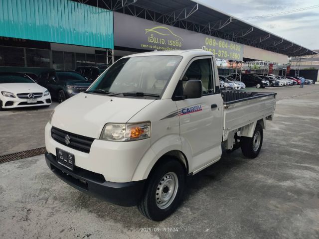Suzuki Carry 2018 1.6 Pickup เบนซิน ไม่ติดแก๊ส เกียร์ธรรมดา ขาว รูปที่ 2