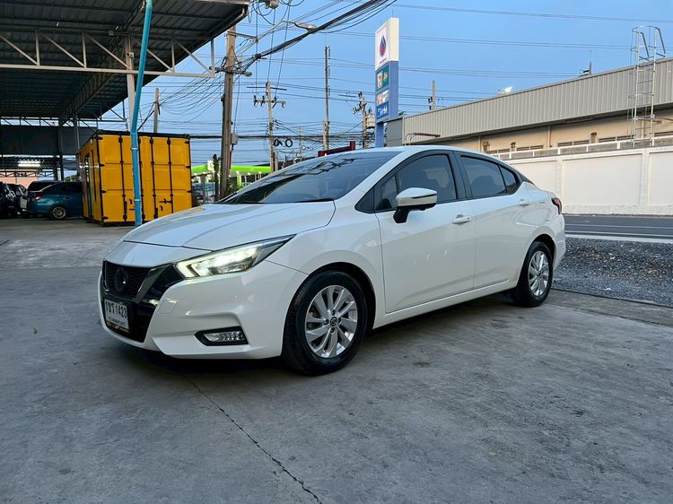 Nissan Almera 2020 1.0 VL Sedan เบนซิน ไม่ติดแก๊ส เกียร์อัตโนมัติ ขาว รูปที่ 2