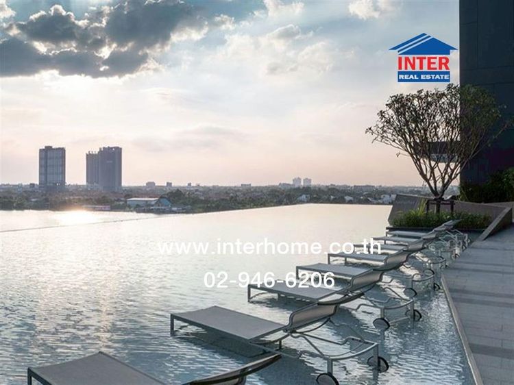 คอนโดมิเนียม 29.84 ตร.ม. เดอะโพลิแทน อควา ซอยนนทบุรี15 ถนนรัตนาธิเบศร์ ถนนนนทบุรี เมืองนนทบุรี นนทบุรี