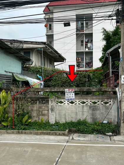 ขายที่ดิน 32.5 ตรว. ซอยงามวงศ์วาน 25 ติดถนน ทำเลดี ขายถูก