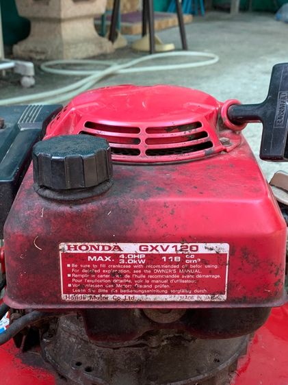 รถตัดหญ้า เข็น 4 ล้อ เครื่อง HONDA 4.0 ohv MADE IN JAPAN หญ้าพ่นออกข้าง รูปที่ 7