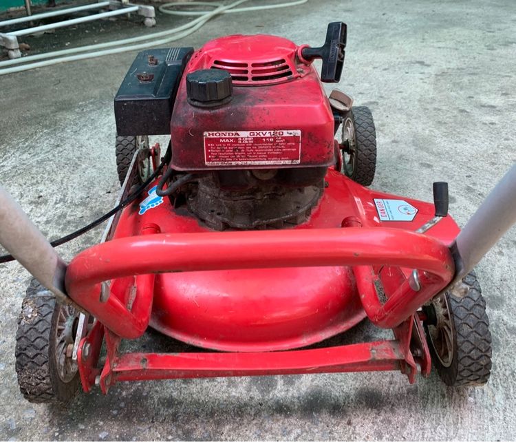 รถตัดหญ้า เข็น 4 ล้อ เครื่อง HONDA 4.0 ohv MADE IN JAPAN หญ้าพ่นออกข้าง รูปที่ 6