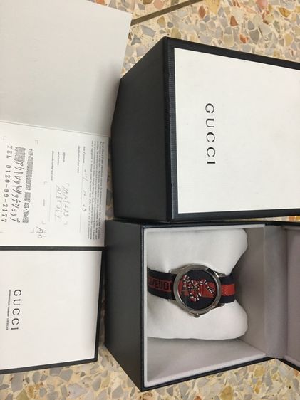 นาฬิกาชายหญิง GUCCI สภาพสวยนางฟ้าพร้อมกล่องคู่มือแท้ รูปที่ 5