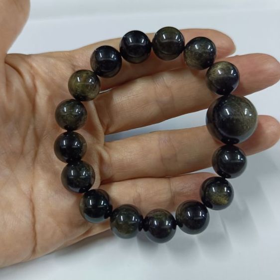 สร้อยข้อมือหินออบซิเดี้ยน หินสวย รูปที่ 8