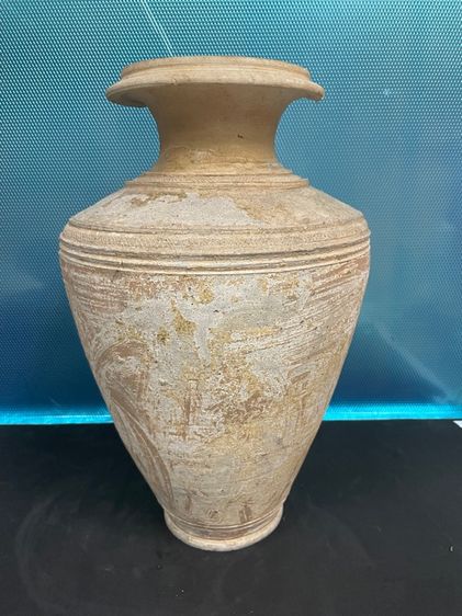 เซรามิคเก่า ไหเขมร พนมกุเลน เคลือบขาว พุทธศตวรรษที่ 16 