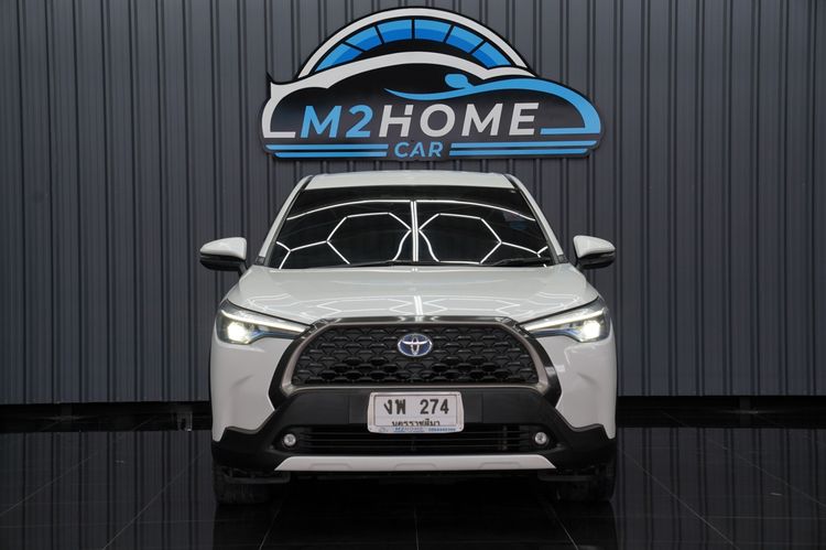 Toyota Corolla Cross 2022 1.8 Hybrid Premium Utility-car ไฮบริด เกียร์อัตโนมัติ ขาว รูปที่ 2