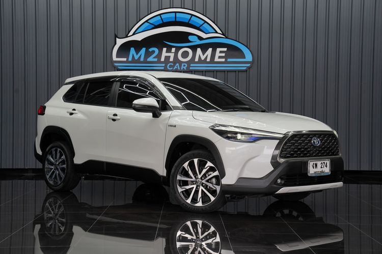 Toyota Corolla Cross 2022 1.8 Hybrid Premium Utility-car ไฮบริด เกียร์อัตโนมัติ ขาว รูปที่ 3