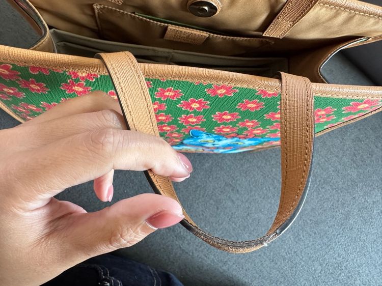 GUCCI Kids Leather Handbag – Cats Print รูปที่ 12