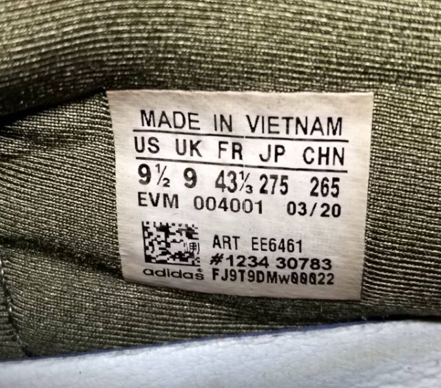 รองเท้ากีฬาadidas แท้มือสอง เบอร์ 43.5 ยาว 27.5cm.หนังแท้ สภาพดี  รูปที่ 7