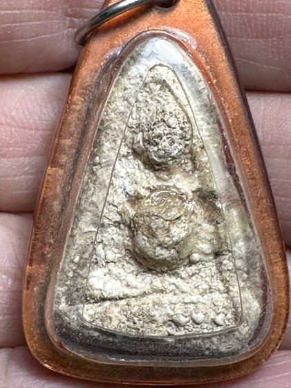 พระผงมีคราบกรุ เลี่ยมโบราณ รูปที่ 7