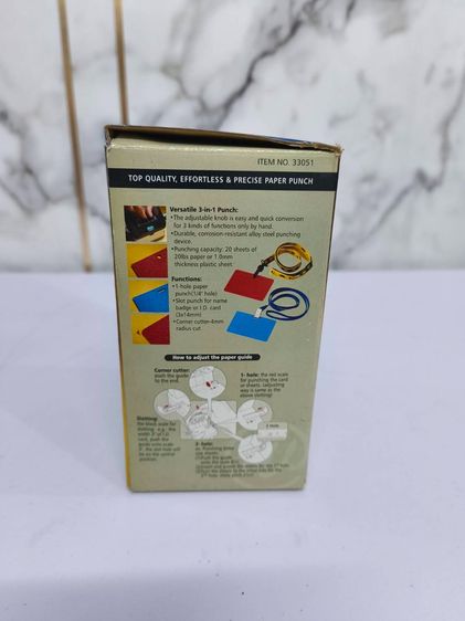 ขาย ตัวเจาะบัตรและตัดมุมบัตรแบบ 3 in 1 ราคา 150บาท  รูปที่ 5