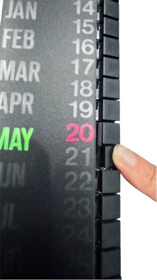 เป็นปฏิทินแบบใช้ซ้ำได้ Wall Perpetual Calendar 1980s UK รูปที่ 6