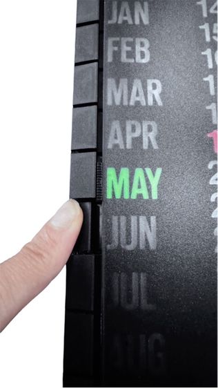 เป็นปฏิทินแบบใช้ซ้ำได้ Wall Perpetual Calendar 1980s UK รูปที่ 5