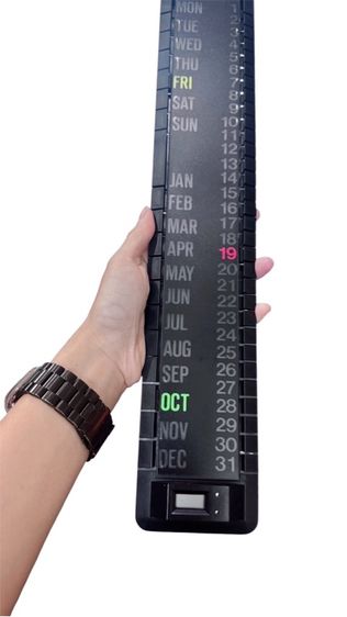 เป็นปฏิทินแบบใช้ซ้ำได้ Wall Perpetual Calendar 1980s UK รูปที่ 2