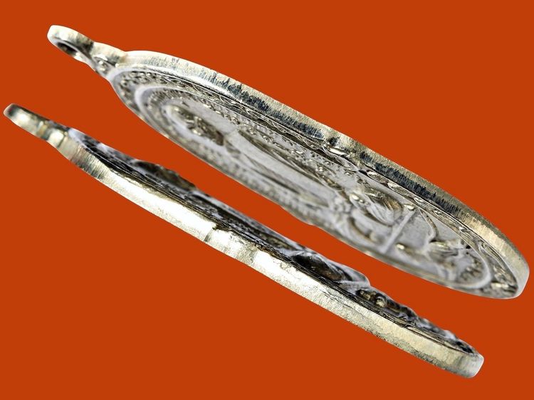 ให้เช่า (เหรียญเกจิสวยระดับติดเบอร์) เหรียญหลังยันต์ตะกร้อหลวงพ่อสุด วัดกาหลง ปี17 เนื้ออัลปาก้า รูปที่ 6