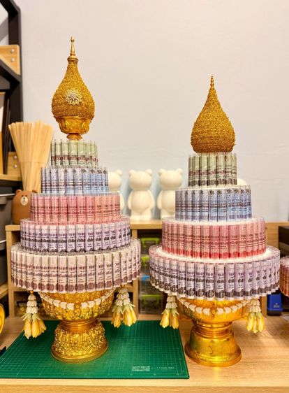 พานพุ่มใส่เงินกฐิน รูปที่ 2