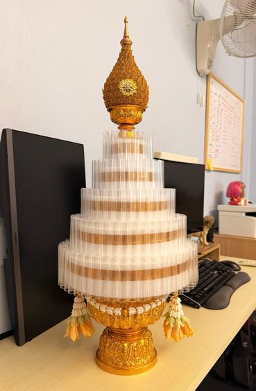 พานพุ่มใส่เงินกฐิน รูปที่ 6