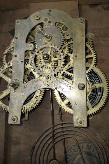 ขายเหมา 4 ตัว นาฬิกาแปดเหลี่ยมโบราณ ANSONIA จากอเมริกา รูปที่ 5