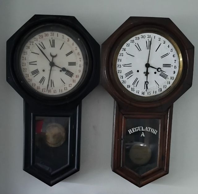 ขายเหมา 4 ตัว นาฬิกาแปดเหลี่ยมโบราณ ANSONIA จากอเมริกา รูปที่ 7