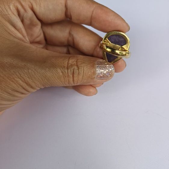 แหวนอเมทิส ตัวเรือนเงินแท้ รูปที่ 3