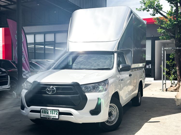Toyota Hilux Revo 2021 2.4 Entry Pickup ดีเซล เกียร์ธรรมดา ขาว