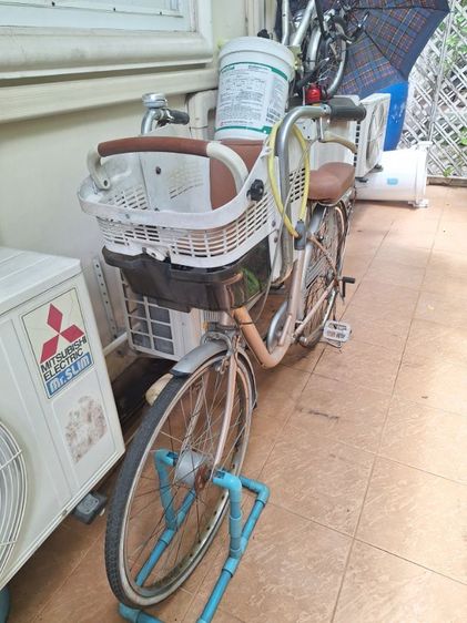 จักรยานมือสองญี่ปุ่นมีตระกร้าให้เด็กเล็กนั่งด้านหน้า สภาพดี รูปที่ 7