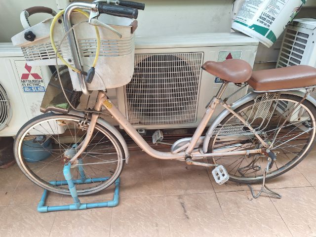 จักรยานมือสองญี่ปุ่นมีตระกร้าให้เด็กเล็กนั่งด้านหน้า สภาพดี รูปที่ 3