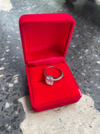 เงิน แหวนเพชรโมซาไนท์แท้ 3กะรัต ทรงOval