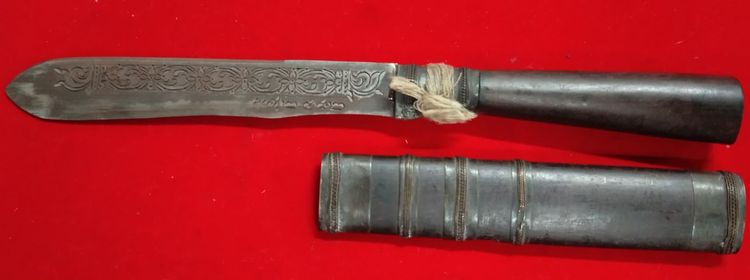 มีดหมอหลวงพ่อเดิม ขนาด9.7นิ้ว ลายกนกโบราณหัวทือ ปี2482 รูปที่ 10