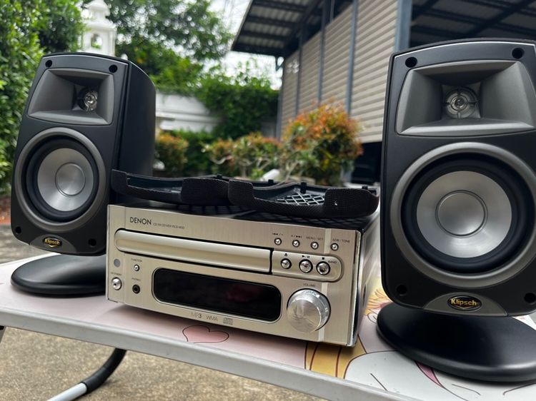 (แวะมาดูก่อน) ชุดแอมป์ Denon พร้อมคู่มือและรีโมท  และ ลำโพงไฮเอนด์ Klipsch 2 เสียงดี แยกชิ้นขายได้ รูปที่ 2