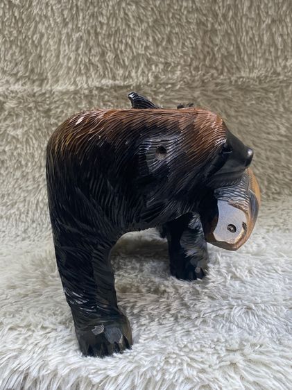 ไม้แกะหมีคาบปลาแซลม่อน รูปที่ 9