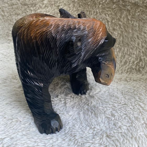 ไม้แกะหมีคาบปลาแซลม่อน รูปที่ 11