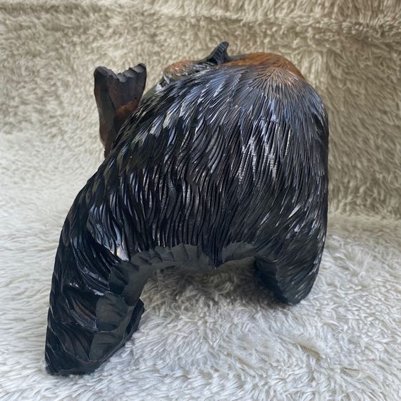 ไม้แกะหมีคาบปลาแซลม่อน รูปที่ 13