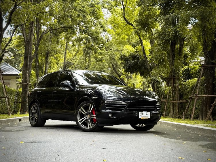Porsche Cayenne 2014 3.0 S Hybrid 4WD Utility-car ไฮบริด ไม่ติดแก๊ส เกียร์อัตโนมัติ ดำ รูปที่ 4