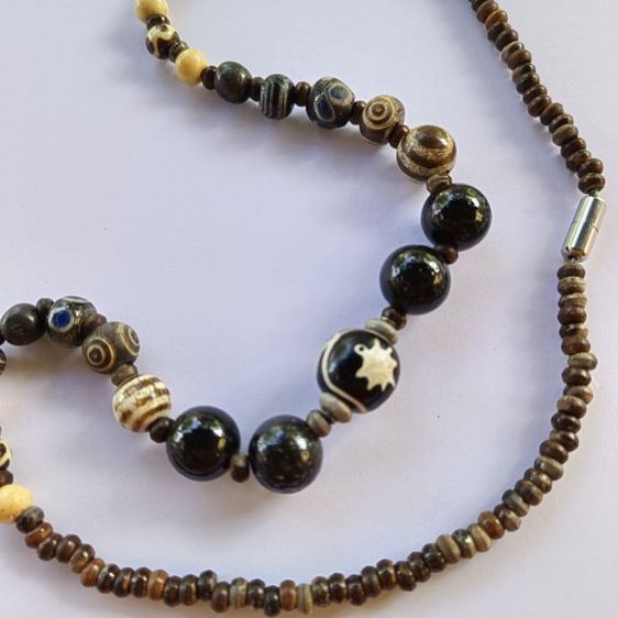 สร้อยลูกปัดโบราณหิน งานทำมือ รูปที่ 3