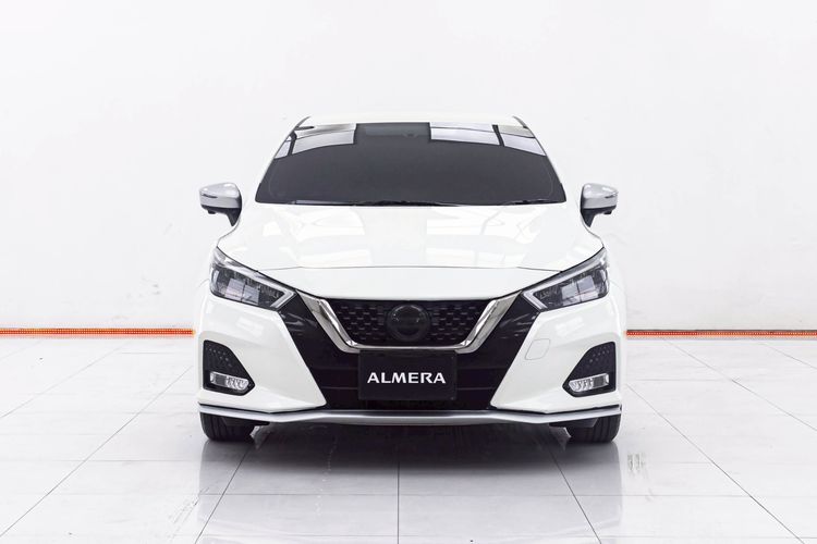 Nissan Almera 2022 1.0 VL Sedan เบนซิน ไม่ติดแก๊ส เกียร์อัตโนมัติ ขาว รูปที่ 4